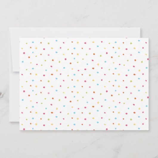 Donuts und Sprinkles zum ersten Geburtstag (Rückseite)