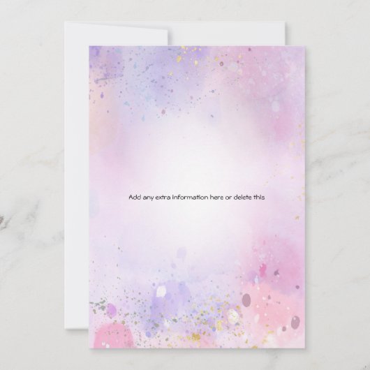 Donuts und Windeln Baby Sprinkle Dusche Einladung (Rückseite)