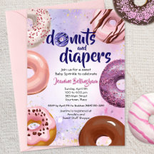 Donuts und Windeln Baby Sprinkle Dusche