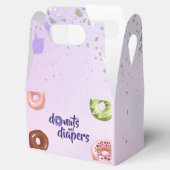 Donuts und Windeln Baby Sprinkle Dusche Geschenkschachtel (Geöffnet)