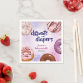 Donuts und Windeln Baby Sprinkle Dusche Serviette (Beispiel)
