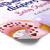 Donuts und Windeln Baby Sprinkle Dusche Willkommen Poster (Ecke)