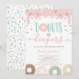 Donuts und Windeln Einladung zum Sprinkle-Baby