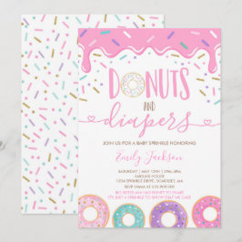 Donuts und Windeln Einladung zum Sprinkle-Baby