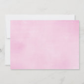 Donuts und Windeln Mädchen Sprinkle Einladung (Rückseite)