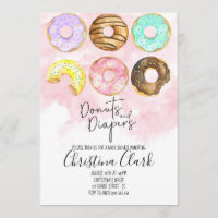 Donuts und Windeln Rosa Donut Babydusche