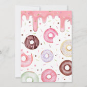 Donuts und Windeln Sprinkle Baby Dusche Einladung (Rückseite)
