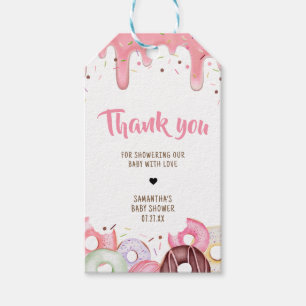 Donuts und Windeln Sprinkle Baby Duwer Fevor Tags Geschenkanhänger