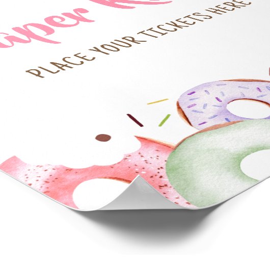 Donuts und Windeln sprinkle Windeln Poster (Ecke)