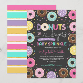 Donuts und Windeln| Sweet Doughnut Baby Sprinkle Einladung