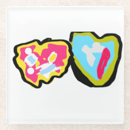 Donuts valentine glasuntersetzer