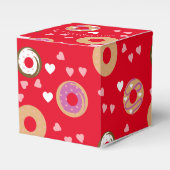 Donuts Valentine's Day Hearts Red Pink Geschenkschachtel (Vorderseite)