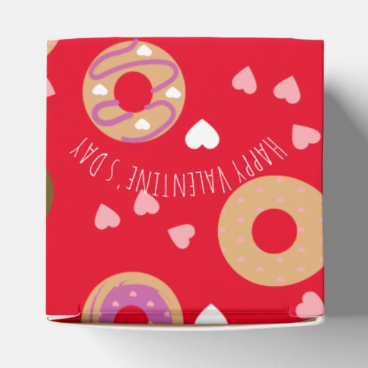 Donuts Valentine's Day Hearts Red Pink Geschenkschachtel (Oben)