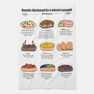 Donuts von AI Weidness - Küchentücher