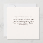 Donuts with Dad Father's Day Invitation Celebrate Einladung (Rückseite)