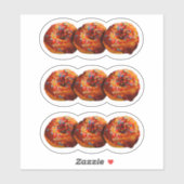 Donuts With Sprinkles Custom-Cut Vinyl Sticker (Blatt)