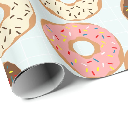 Donuts Wrapping Paper Geschenkpapier (Rolleneckpunkt)