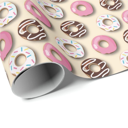 Donuts wrapping paper geschenkpapier (Rolleneckpunkt)