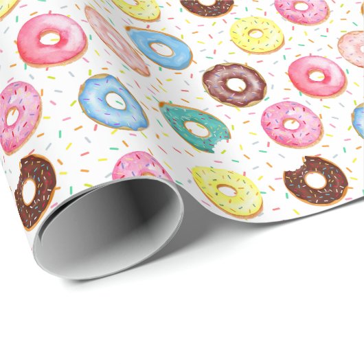 Donuts Wrapping Paper Geschenkpapier (Rolleneckpunkt)