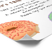 Donuts Zeitkapsel 1. Geburtstag Poster (Ecke)