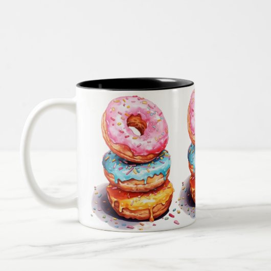 Donuts Zweifarbige Tasse (Links)