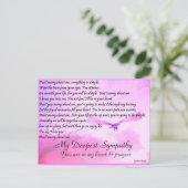 Don'y Worry About Me,Sympathy_Postcard Postkarte (Stehend Vorderseite)