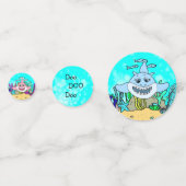 Doo DOO Doo Baby Shark Birthday Party Konfetti (Vorderseiten)