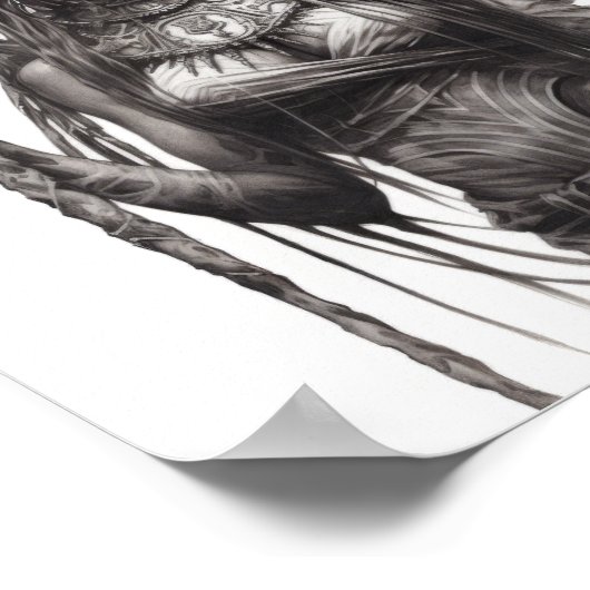 Doo Hexendoktor Stehende dramatische Pose Poster (Ecke)