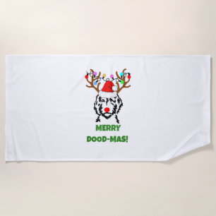 Dood Dood-Mas Funny Doodle Weihnachten Strandtuch