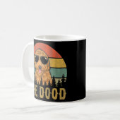 Dood Funny Vintag Goldendoodle Dog Mama Vater  Kaffeetasse (Vorderseite Links)