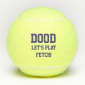 "Dood Let's Play Fetch" Tier Katze Toy Blue Tennisbälle (Vorderseite)