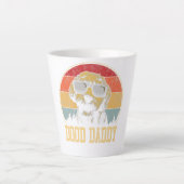 Dood Papa Poodle Papa Liebhaber von Fresken Milchtasse (Vorderseite)