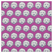 Dooddog-Stoff auf lila Stoff (Muster)