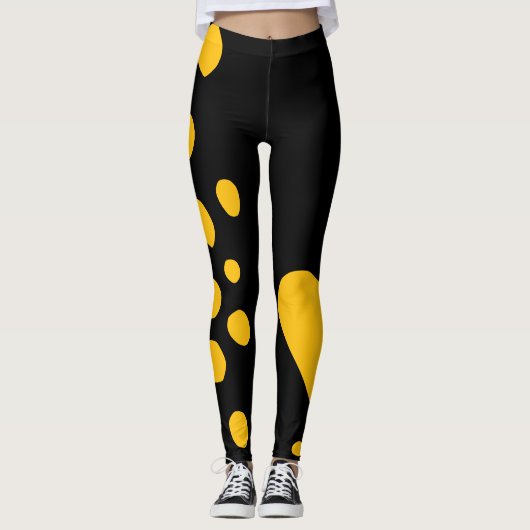 Doodforme fett gelb leggings (Vorderseite)