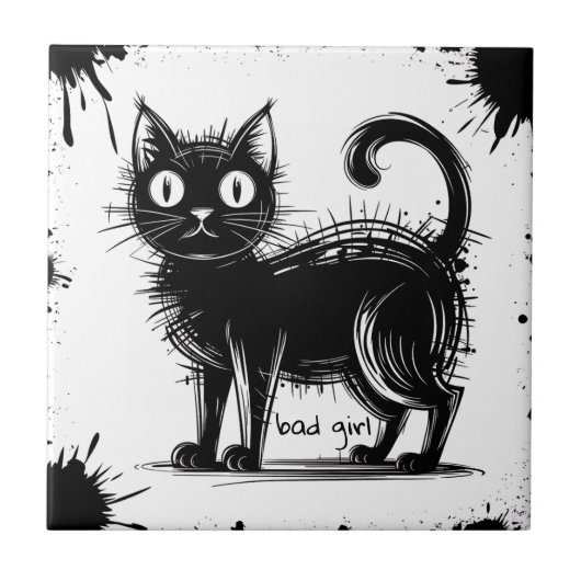 Doodkatze Fliese (Vorderseite)