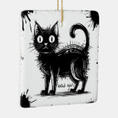 Doodkatze Keramikornament (Rechts)