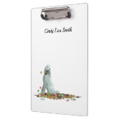 Doodl Dog in Blätter Zwischenablage Klemmbrett (Links)