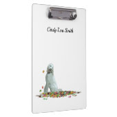 Doodl Dog in Blätter Zwischenablage Klemmbrett (Rechts)