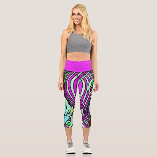 Doodle 103 Pink Abstract Capri (Vorderseite)