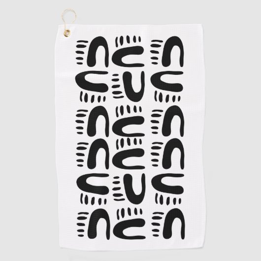 Doodle 10 golfhandtuch (Vorderseite)