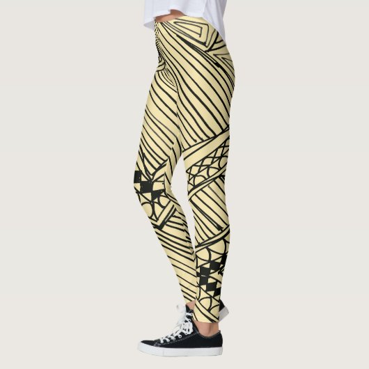 Doodle 1A Black Ivory Leggings (Links)
