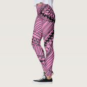 Doodle 1A Black Light Pink Leggings (Links)