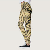 Doodle 1A Black Warn Beige Leggings (Links)