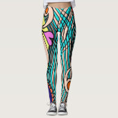 Doodle 1E Colors2 Leggings (Vorderseite)
