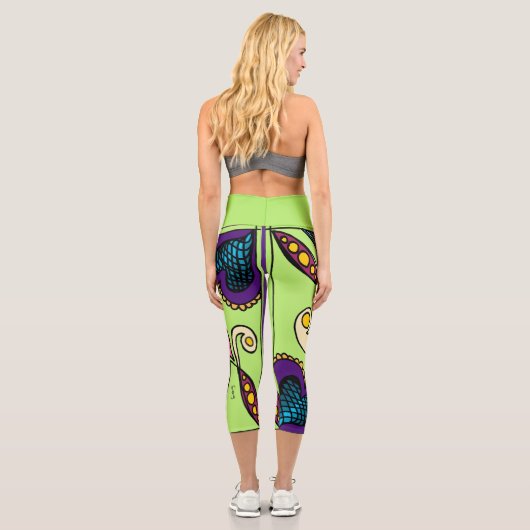 Doodle 1E Colors 1 Leggings (Rückseite)