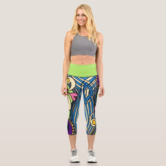 Doodle 1E Colors 1 Leggings (Vorderseite)