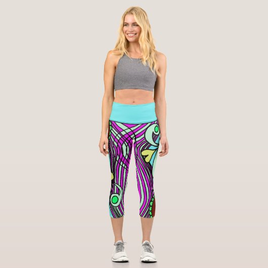 Doodle 1E Colors 2 Leggings (Vorderseite)