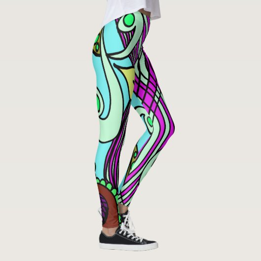 Doodle 1E Colors 3 Leggings (Rechts)