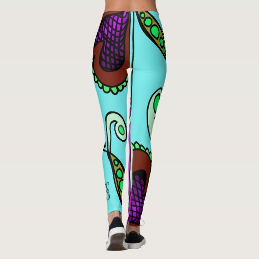 Doodle 1E Colors 3 Leggings (Rückseite)