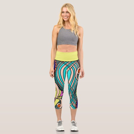 Doodle 1E Colors 3 Leggings (Vorderseite)